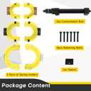 Interchangeable Fork Strut Macpherson Spring Compressor Kit Universal Coil Extractor Tool Set