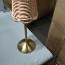 8 Pcs Cordless Table Lamp Rechargeable Touch Lamp Gold Woven
Alloy & Woven Rattan, 4.9x11.8 Inch, 1800mAh Battery, USB Cable Included, 3olor Touch Dimming, Boho Farmhouse Decor, Bedroom