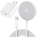 [Apple MFi Certified]Magnetic Wireless Charger Apple Mag Safe Charger,15W 6FT Fast Wireless Charging Pad for Apple iPhone 16 Pro Max/16 Pro/16 Plus/15 Pro Max/14/13/12/AirPods3/2/Pro/Pro2,Charging Pad