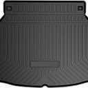 T TGBROS Custom Fit for Cargo Mat 2017-2021 Honda Civic Hatchback (No Sport or Sport Touring Models) All Weather Cargo Liner Floor Mat Black (2017-2021 Civic Cargo Liner)