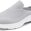 DREAM PAIRS Mules for Women Shoes Slip on Sneakers Knit Flats Lightweight Breathable Comfortable Walking Shoes 5.5