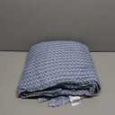 Bedsure Cooling Cotton Waffle King Size Blanket - Lightweight Breathable Summer Blanket of Rayon Derived from Bamboo for Hot Sleepers, Luxury Throws for Bed, Couch and Sofa, Fog Blue, 104x90 Inches