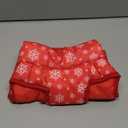 Idepet Pet Dog Cat Coat with Leash Anchor Color Patchwork Padded Puppy Vest Jacket Teddy Chihuahua Costumes Pug Cloth (X-Large,Red-Snowflake)