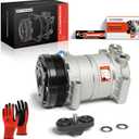 A-Premium Air Conditioner AC Compressor with Clutch Compatible with Chevrolet, GMC, Cadillac, Isuzu, Oldsmobile Vehicles - Silverado, Suburban, Yukon, C1500, C2500, Escalade, Tahoe, Blazer