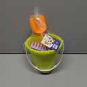 Beach Bucket Toy Set 9 Piece 1 Bucket 2 Shovels 1 Rake 5 Sand Molds