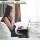 WorkEZ Adjustable Laptop Stand for Desk, Adjustable Height Laptop Stand, Ergonomic Foldable Portable PC Holder, Computer Riser, Home Office Supplies