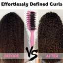 Curly Hair Brush Candybrush Curl Defining Brush for Detangling Shaping and Defining Curls for Women, Men, Wet & Dry Hair (Pink)