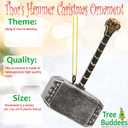 Tree Buddees Mjlnir Thor's Hammer Christmas Ornament Decoration