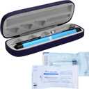 Personal Reusable Pen Injector - 60 Unit Metal Pen, Metal Case and 2Pcs 3ml Cartridges (Blue)