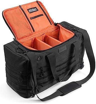 Fitdom Sneaker Bag for Travel, Sneakerhead gift, Sneaker Duffle Outdoor Sports Gym Bag, A Multi-functional Duffel Bag with 3 Adjustable Dividers, & Shoulder Strap. TSA Carry-On Size Approved