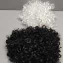 Hotop 2 Pcs Halloween Afro Wig Short Curly Rocker Party Afro Wig 70s 80s Synthetic Fluffy Cosplay Fancy Funny Wigs for Men Women Disco Party Play