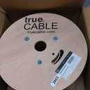 TRUE CABLE Cat5e Direct Burial Bulk Ethernet Cable, Unshielded U/UTP, 1000ft, Black, Waterproof, Outdoor OSP Jacket, 24AWG Solid Bare Copper, 350MHz, PoE++ 100W