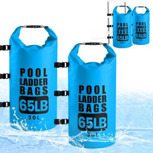 2 Pack 30L/65LB Updated Universal Pool Step Weights Sand Bag with Adjustable Strap,Waterproof 500D PVC Pool Ladder Weights,Pool Sand Stair Weights for Above Ground and in-Ground Pool Steps 2 Pack 30L/65LB Updated Universal Pool Step Weights Sand Bag with Adjustable Strap,Waterproof 500D PVC Pool Ladder Weights,Pool Sand Stair Weights for Above Ground and in-Ground Pool Steps