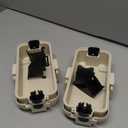 Flemoon [2 Pack] IP55 Small Outdoor Electrical Box Waterproof (Inner 5.9 x 3.2 x 1.8inch), Extension Cord Cover with Detachable Awning Covers for Plug, Outlet, Holiday Lights, Almond