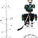 Hockey Gear Drying Rack Hockey Drying Rack Metal Sports Gear Storage Dry Rack for Drying and Storing Adult and Child Sports Equipment Hockey Equipment Drying Rack-4 Additional Hanging Clips, 55 x 22 Inch