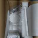 12" Ultra Quiet Bathroom Exhaust Fan with 6500K LED Light, 1.0 Sone 120 CFM, 10x10 Mount, 1500 LM Ceiling Ventilation Fan, Energy Efficient (6500K LED-W)