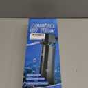 Aquarium Filter for 40-150 Gallon Tank, U-V Fish Tank Green Clean Machine Submersible Powerful Pump Canister Filter 400GPH for Pond Turtle Tank Saltwater Freshwater Crystal Clear Green Killing (Black)