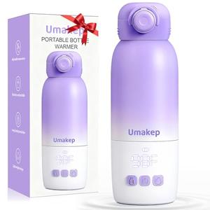 Amazon.com : Portable Bottle Warmer for Travel - Large 12oz Capacity with Dual Heating Modes for Breast Milk & Water, Fast Heating Smart Temperature Control, Portable Milk Warmer Gifts for New Mom Purple : Baby
