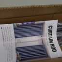 Tension Curtain Rod 51168 In (4.2514 ft),Extra Long Outdoor Curtain Rod for Window or Bathroom Patio,Easy to Install No Drilling Never Rust,Heavy Duty Adjustable Spring Shower Rod (Black)