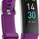 Fitness Tracker with Step/Distance/Calories Counter, Activity Tracker with Heart Rate Monitor, Slim Style Watch IP68 Waterproof, Sleep Monitor Tracker, Pedometer Watch for Women Men, Compatible With Wrists from 4.7 Inch to 8.2 Inch