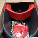 O-Cedar EasyWring Microfiber Spin Mop, Bucket Floor Cleaning System, Red, Gray, Standard, 1.6 gallons
