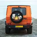 Spare Tire Cover with Marshmallow Campfire Pattern Wheel Protectors Weatherproof Wheel Covers Universal Fit for SUV Truck Rv Travel Camper Trailers Accessories 15inch
