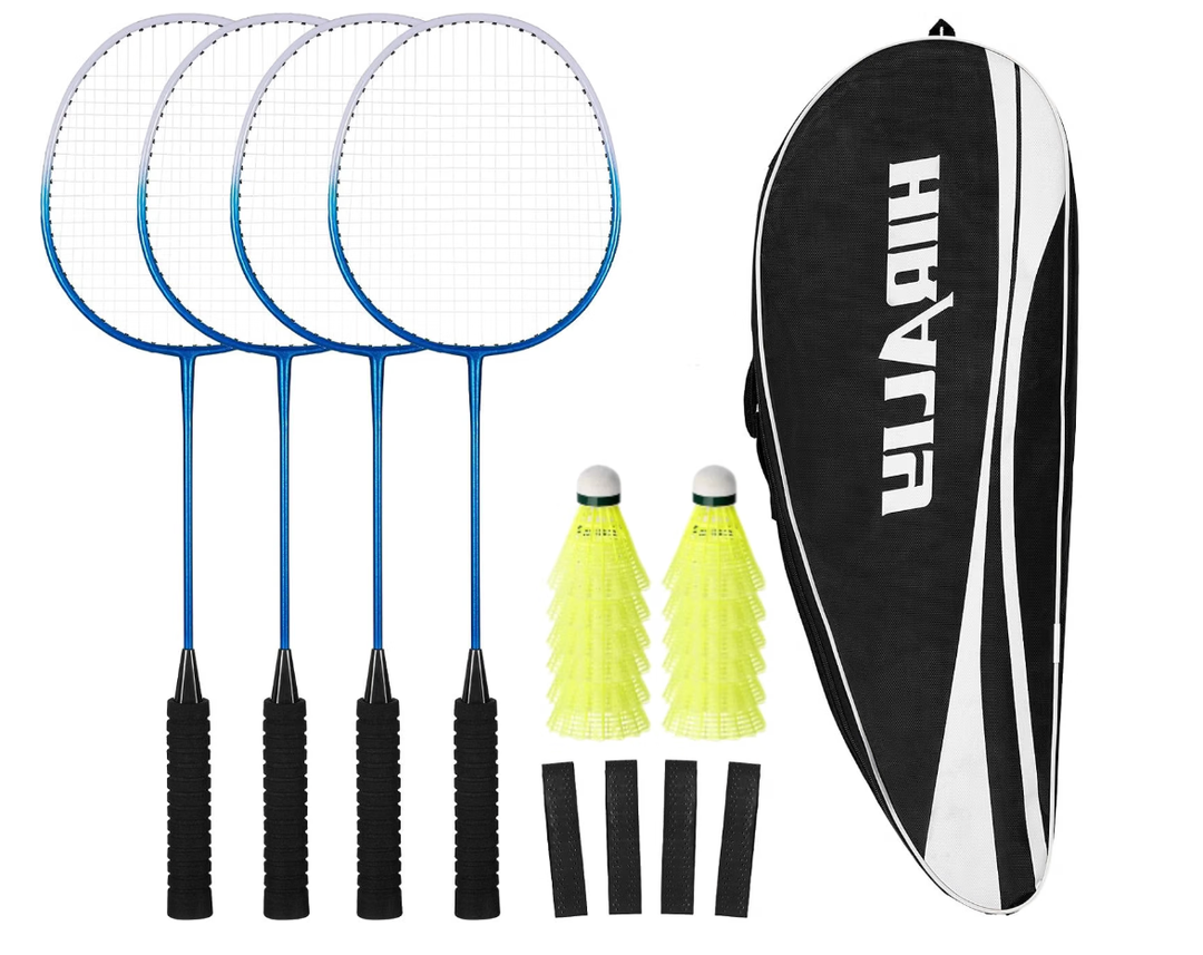 HIRALIY Badminton Rackets Includ 2/4 Rackets, 6/12 Birdies, 1 Carrying Bag