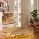 GRUHUM Jute Area Rug 8'x10'ft Natural Fiber Handwoven Solid Braided Farmhouse Rug Boho Reversible Durable Rustic Eco Friendly Large Carpet, Living Room Bedroom Dining Room Hallways Kitchen Entryway