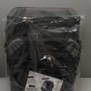 Feandrea Collapsible Dog Crate, Portable Oxford Fabric Pet Travel Crate with 4 Mesh Doors, Handles, Pocket, 24 Inches, for Small Dogs, Ink Black and Dove Gray UPDC026BH01