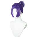 Purple Thick High Ponytail Reo Cosplay Wig Heat Resistan Synthetic Fiber Hairs for Uniex Adult Halloween Cos Anime Party Replacement Wigs