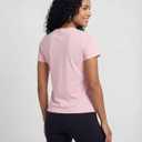 Juicy Couture Women's Short Sleeve Athletic T-Shirts – Workout Tops for Fitness, Yoga, Pilates, Gym & Activewear (L)