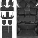 Custom Fit Floor Mats for 2021-2026 Chevy Suburban 7 Seat/Bucket Seat | for GMC Yukon XL/Cadillac Escalade ESV (Not for Escalade/Yukon) TPE Trunk Mat & Backrest Mats & Door Sill Guard Accessories