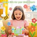 Aboofx Creativity Pressed Flower Art Kit for Kids, Small Flower Press Kit for Craft Pressed Flowers & Plant Pressing, Recycle Botanical Class Project Craft Kit, Nature Gift for Girls & Boys Ages 5+