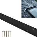 1 pcs Rain Diverter for Roof: 39 Inch Gutter Guard with Nails, Water Diverter for Door or Windows or Chimney