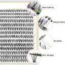 3 x B&Q Lash Clusters 30D 50D-C-9-16MIX LASH Individual 280 Clusters False Eyelash 9-16MIX Lash Clusters Extensions DIY Eyelash Extensions at Home (30D 50D,C-9-16MIX)