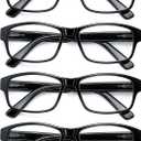HEEYYOK 1.5 Reading Glasses Men Large Readers For Men Wide Black XXL Reader Oversized Frame Cheaters Reading Glasses For Mens Comfort Spring Hinge
