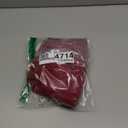 OQQ Women Bodysuit Contrast-Trim Square Neck Long Sleeve Stretch Bodysuit Tops (Medium, Darkred)