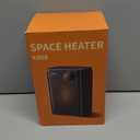 Lerat Electric Space Heater, Small Heater for Indoor Use, 1200W PTC Fast Heating Portable Heater, Overheat & Tip-Over Protection, Heating & Fan Modes for Bedroom, Office, Camping, Black