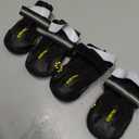 QUMY Dog Shoes for Large Dogs, Medium Dog Boots & Paw Protectors for Winter Snowy Day, Summer Hot Pavement, Water-Resistant in Rainy Weather, Outdoor Walking, Indoor Hardfloors Skid-Resistant Sole (Size 6: 2.6''x3.0''(W*L) (Pack of 4)