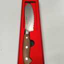 HEZHEN 6.1 inch Tomato Slicing Knife Germany 1.4116 Stainless Steel Serrated Blade,with Full Tang Handle