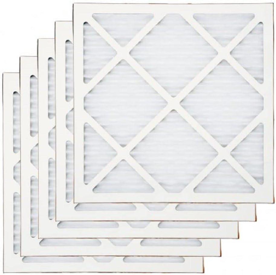 BlueDri Air Scrubber Stage 1 Protective Pre Filter for Air Purifiers Negative Air Machine, Water Damage Restoration Equipment, Construction Debris (5-Pack), White (AS-PF)