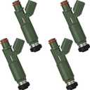 23250-22040 OE 1.8L 1ZZ-FE Engine Fuel Injectors,Compatible with/Toyota 1.8 Corolla Matrix Celica Mr2 Spyder 2000-2005,Compatible with/Pontiac Vibe 2003 2004,Prizm 2001 2002 |12 Holes| |Set of 4|