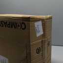 Compass Raised Toilet Seat with Arms, Elongated Toilets, 3.5 Inch High, Elevated Toilet Riser with Removable Padded Handles, Easy On and Off, Support 250 lbs, White