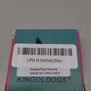 Silver Dog Chain Collar - Stainless Steel, Adjustable Walking, Metal Cuban Link, Chew Proof Double Row Chain Collar for Large, Small, Medium Dogs