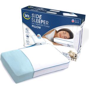 Serta Gel Memory Foam Side Sleeper Pillow Comfort NEW