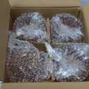 Woho Candlestick Holders Set of 4, Amber Votive Candle Holders for Fall Wedding Table Centerpiece, Ribbed Glass Taper Candle Holders for Dinner Party Halloween Thanksgiving Decor