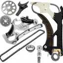 Timing Chain Kit with Oil Pump Gear 11317523884 Fits for 2006-UP 335i 435i M2 M3 M4 N51 N52 N54 N55 528 530 X3 X4 X5 X6 Z4 3.0L Repalce OE 11317523884 11417516128