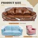 Breling 6 Pcs 3 Sizes Furniture Moving Covers for Couch Sofa Loveseat Armchair 4 Mil Thick Plastic Drop Cloths Clear Furniture Moving Protector for Cover and Storage, 134" x 42", 82" x 42", 42" x 40"