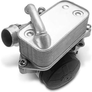 A-Premium Engine Oil Cooler Filter Housing Assembly Compatible with BMW 328i, 528i/528i xDrive, X1, X3, with Oil Cooler Filter & Gasket