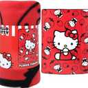 Hello Kitty Red 45x60 Fleece Throw  Soft, Cozy, and Stylish